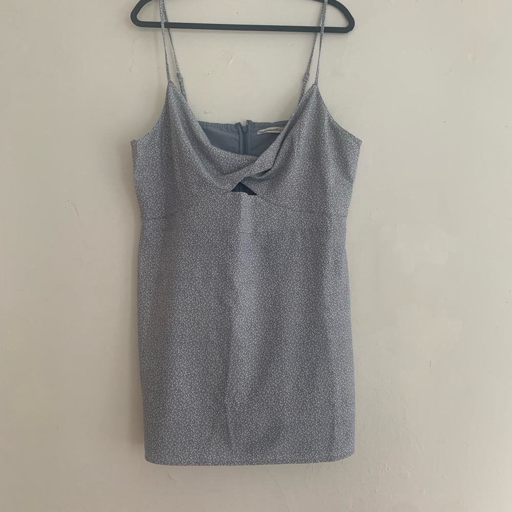 Twist front mini dress